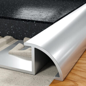 Profil N najazdowy 10 mm, długość 300 cm aluminiowy, surowy