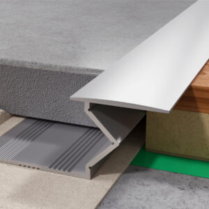 Profil PSA przejściowy adaptacyjny 12-15 mm, długość 250 cm, aluminiowy, anodowany srebrny