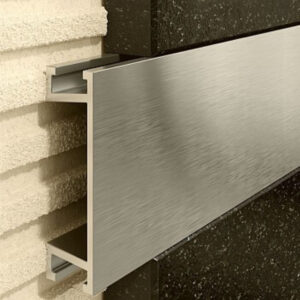 Profil U Listello 30 mm, długość 250 cm aluminiowy, anodowany inox szczotkowany