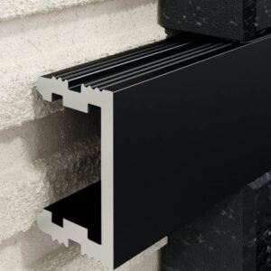 Profil U Listello 25 mm, długość 250 cm aluminiowy, elektropoler czarny mat