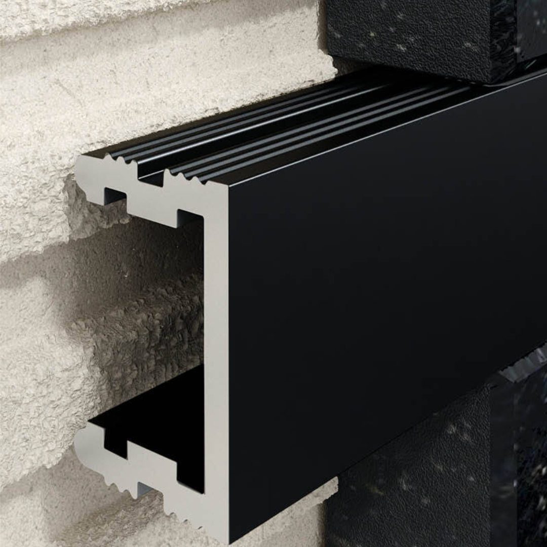 Profil U Listello 25 mm, długość 250 cm aluminiowy, elektropoler czarny mat