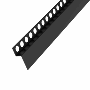 Profil brodzikowy 120 cm, spadkowy czołowy, stal nierdzewna, czarny mat