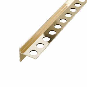 Profil brodzikowy 120 cm, spadkowy lewy stal nierdzewna, złoty, polerowany