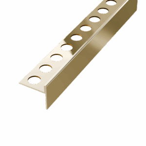Profil brodzikowy 120 cm, spadkowy prawy stal nierdzewna, złoty, polerowany