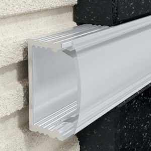 Profil PROFILED oświetleniowy z blendą 15 mm, długość 250 cm, aluminiowy, anodowany srebrny