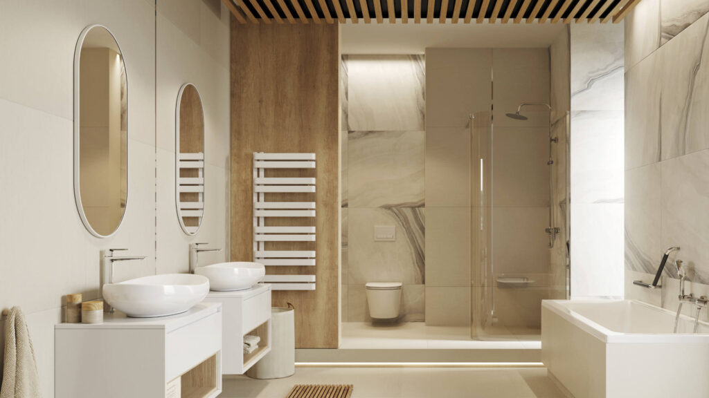 Revia lustro łazienkowe 100x50cm owalne, biały mat