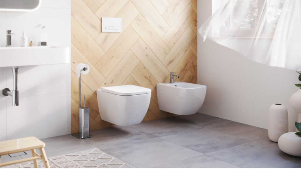 Riko stojak na papier ze szczotką, chrom