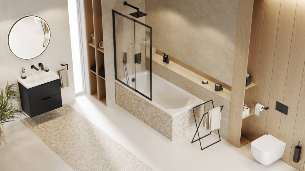 Ringo przycisk spłukujący do stelaża podtynkowego WC Shiro 2.0, czarny soft