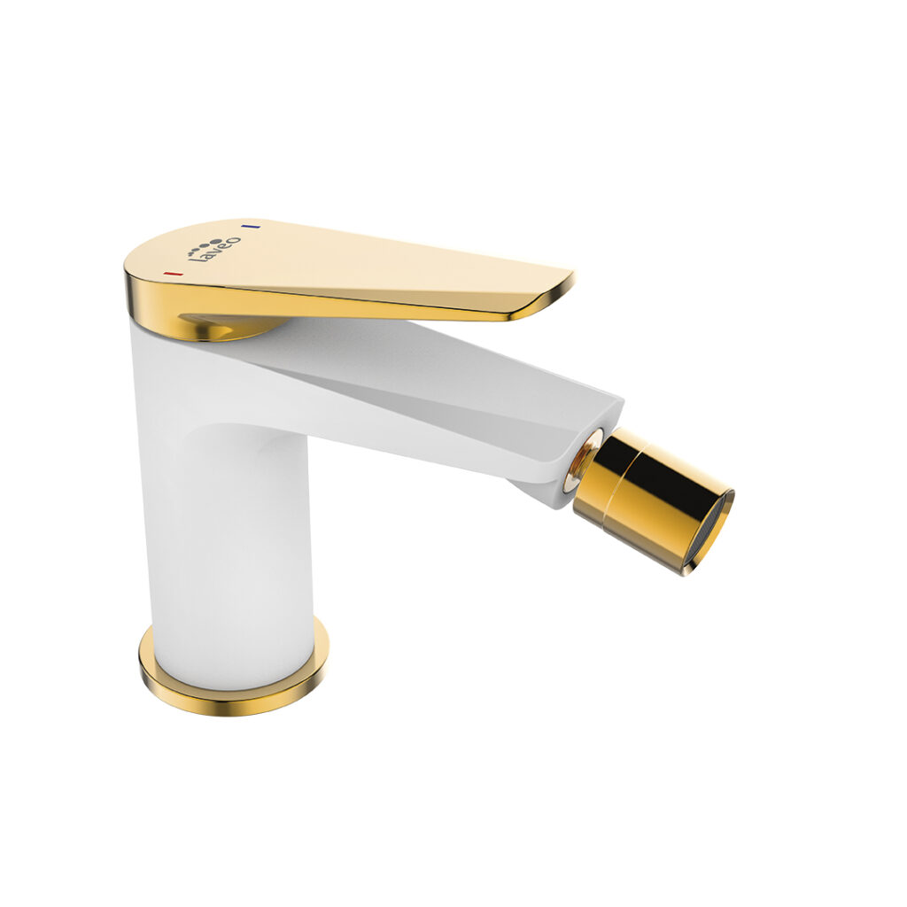 Rubio – bateria bidetowa stojąca z korkiem