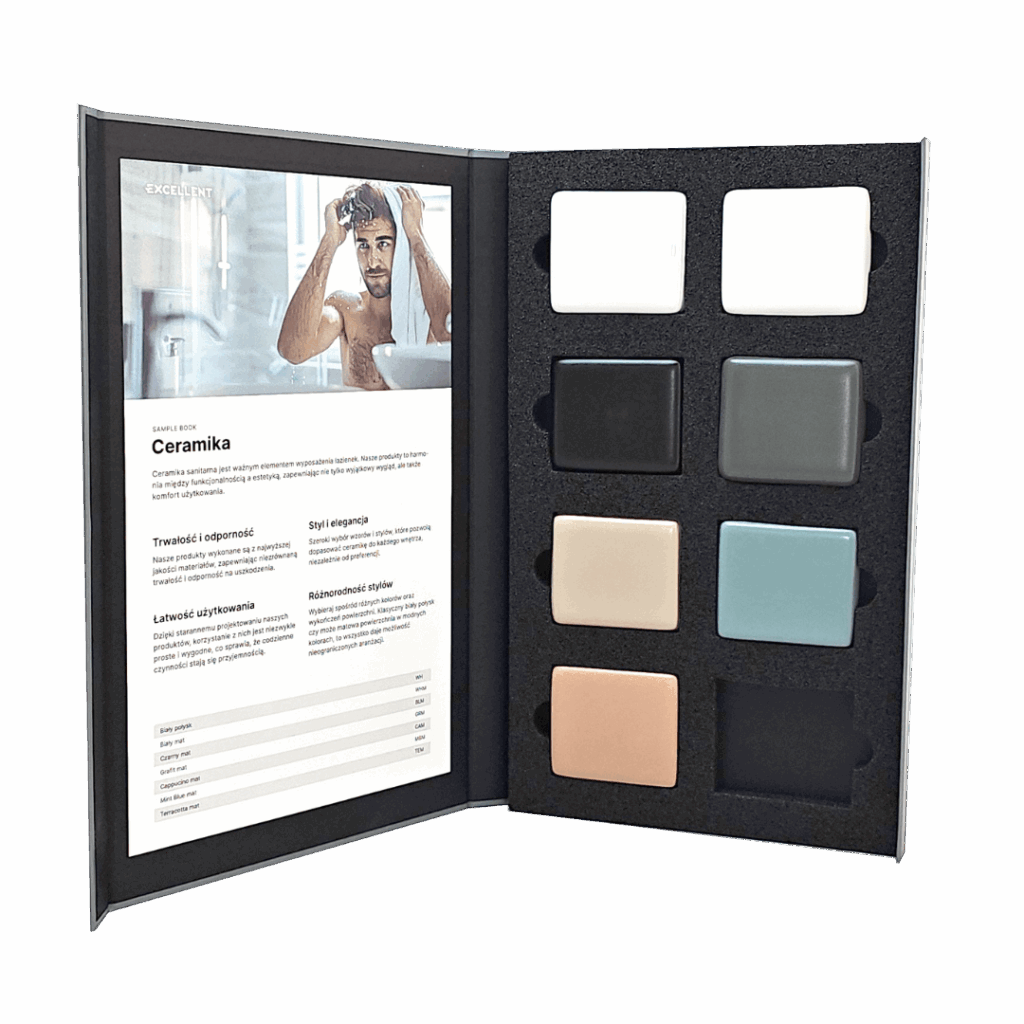 Próbnik kolorów 60 x 70 mm, ceramika