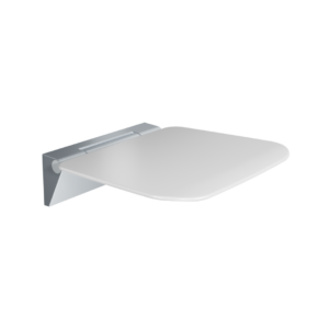 Seduro Premium siedzisko prysznicowe składane, wolnoopadające z powłoką antybakteryjną, biały