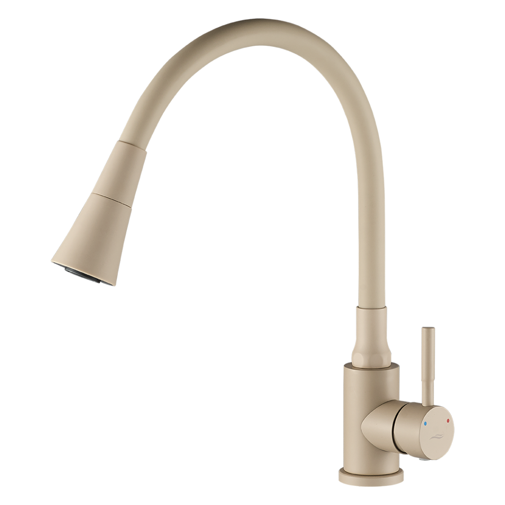 SELVA bateria zlewozmywakowa stojąca z elastyczną 2-funkcyjną wylewką