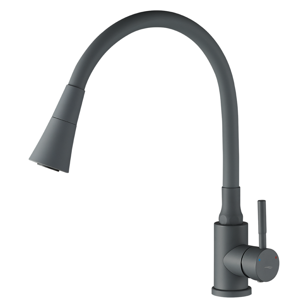 SELVA bateria zlewozmywakowa stojąca z elastyczną 2-funkcyjną wylewką