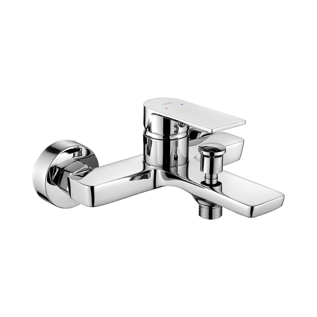 SERTA bateria wannowa ścienna chromowana bez zestawu natryskowego