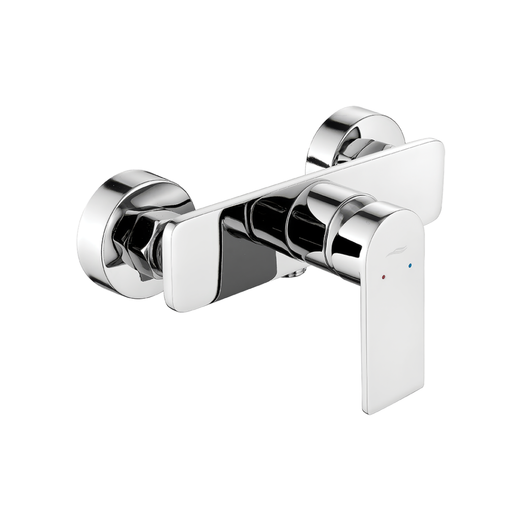 SERTA bateria natryskowa ścienna chromowana bez zestawu natryskowego