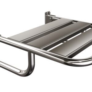 Siedzisko (krzesełko) prysznicowe metalowe składane ANDEX Bez Barier 836CC stal nierdzewna polerowana