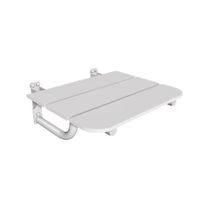 Siedzisko (krzesełko) prysznicowe składane ANDEX Bez Barier 815B stal nierdzewna biały