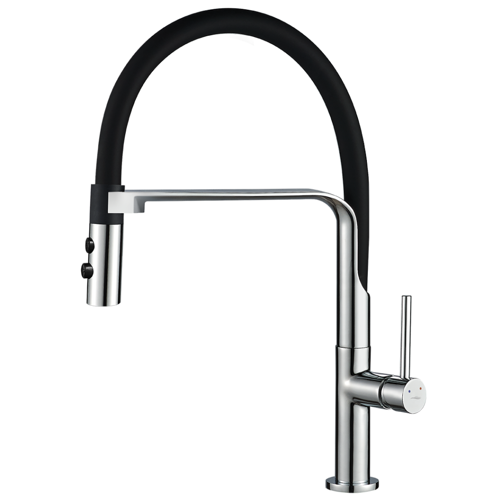 SILUETTO bateria zlewozmywakowa stojąca z wylewką U