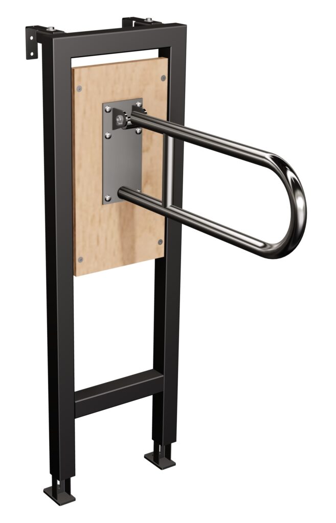 Stelaż podtynkowy do montażu uchwytów półokrągłych ANDEX Bez Barier STEL01