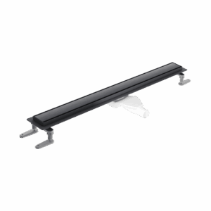 Stilio odpływ liniowy 70 cm z kołnierzem ruszt dekoracyjny, grafit szczotkowany