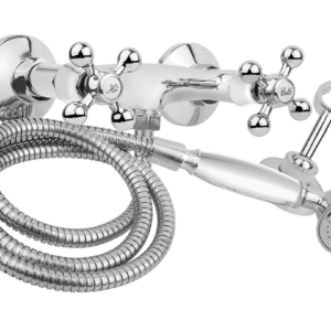 STILO bateria natryskowa ścienna z zestawem natryskowym