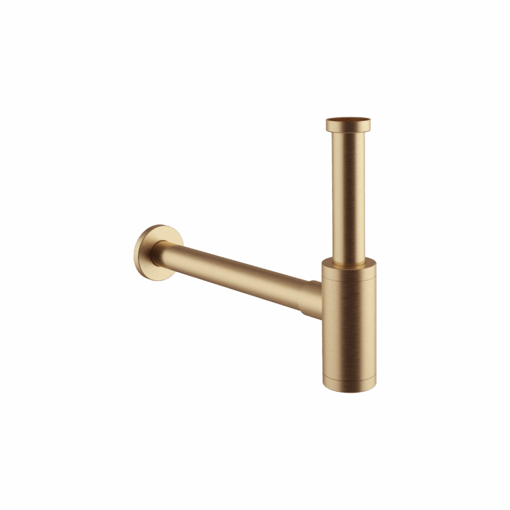 D54 syfon umywalkowy, stal nierdzewna miedziany szczotkowany