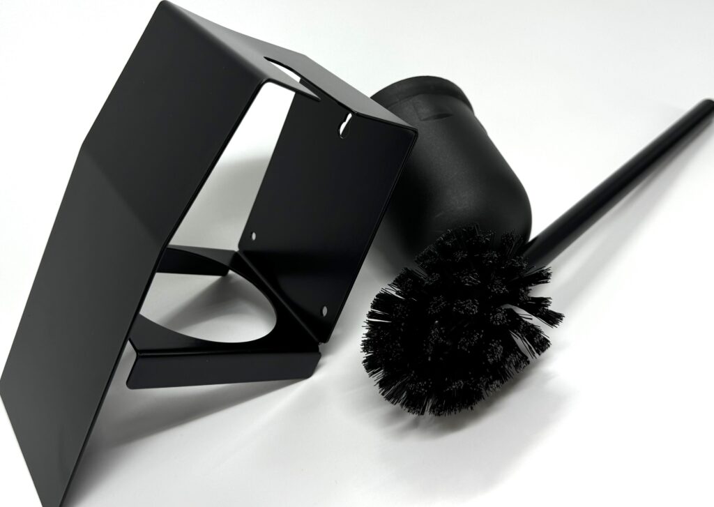 Szczotka wc z osłoną ANDEX Technic 321NG stal nierdzewna czarna