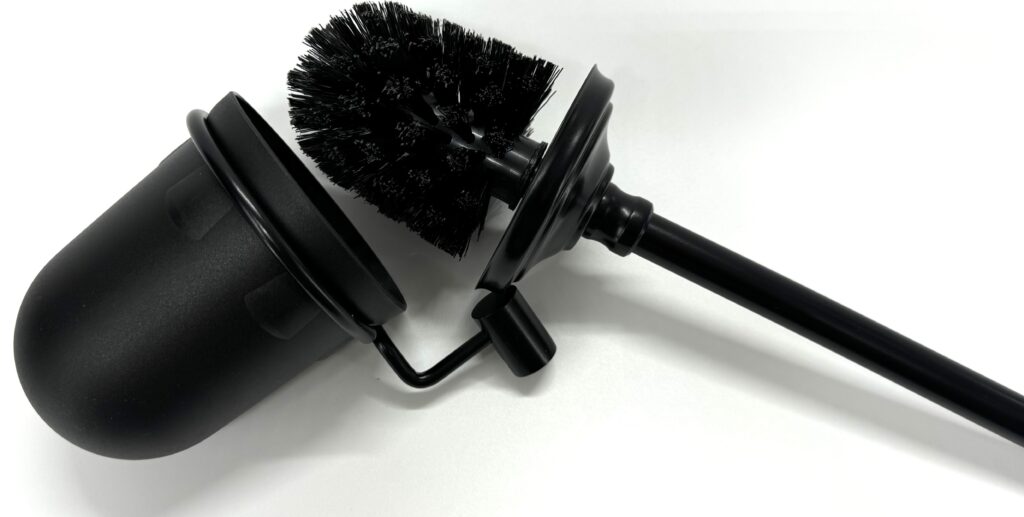 Szczotka wc z osłonką ANDEX Sanibella 543NG czarna