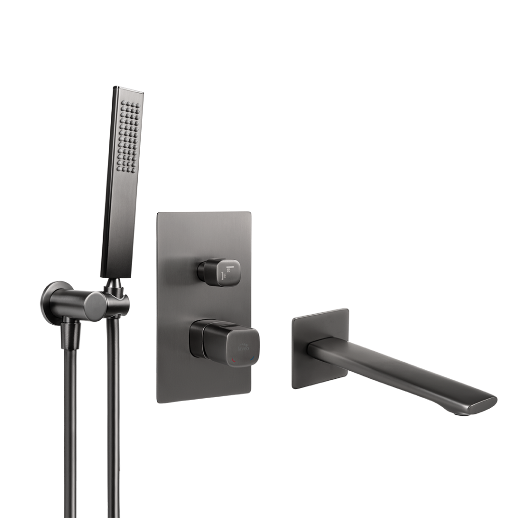 Tores – bateria wannowa podtynkowa z zestawem natryskowym