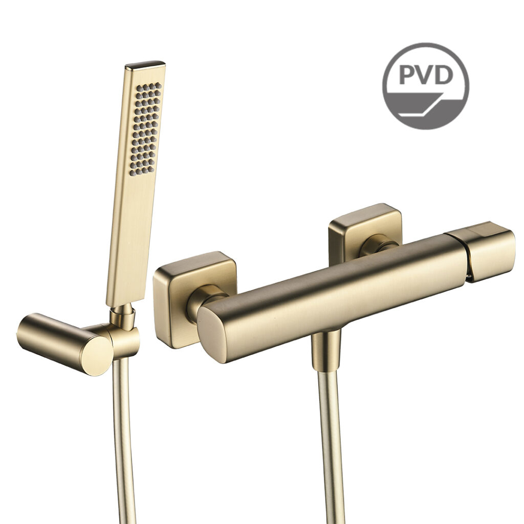 Tores – bateria natryskowa ścienna z zestawem natryskowym