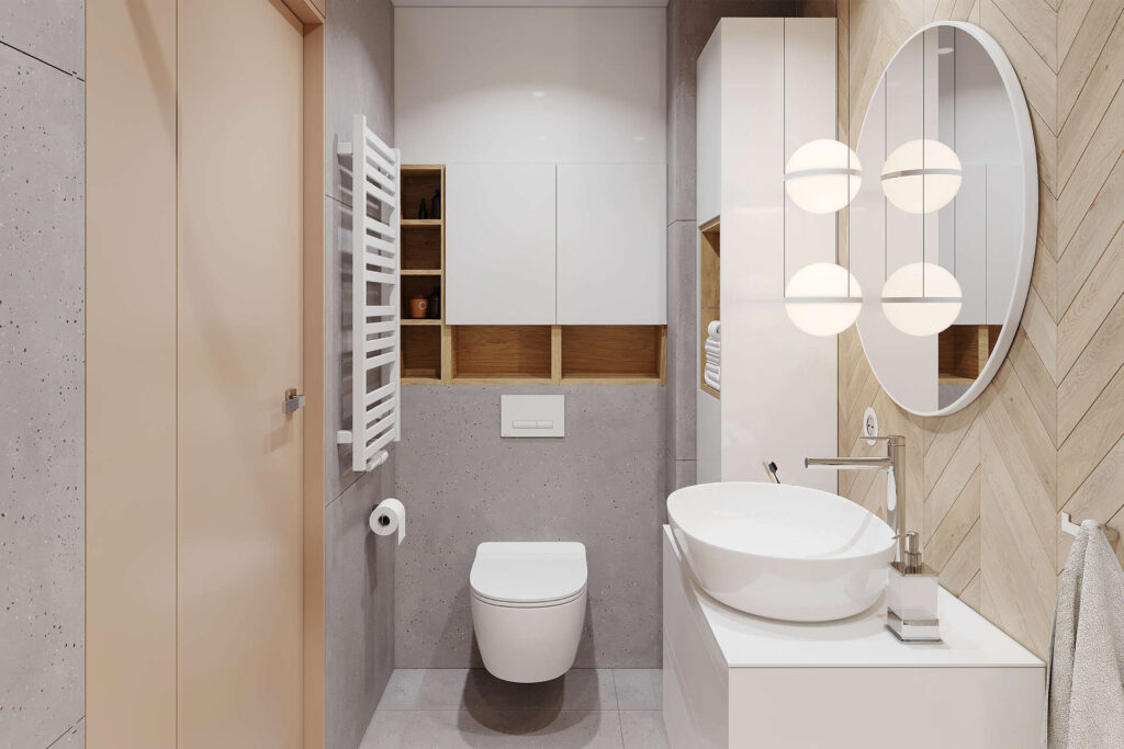 Tuto szafka wisząca wnękowa otwarta, 20×80 cm, dąb