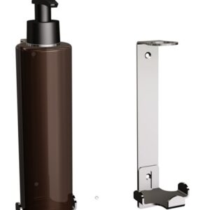 Uchwyt-dozownik mydła w płynie 300ml ANDEX Technic 348SG stal nierdzewna polerowana