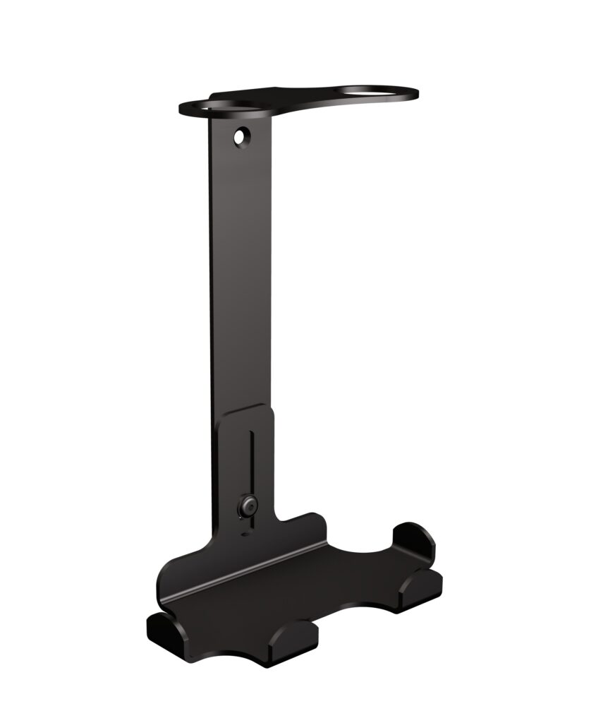 Uchwyt-dozownik mydła w płynie i szamponu 2x300ml ANDEX Technic 349NG stal nierdzewna czarny