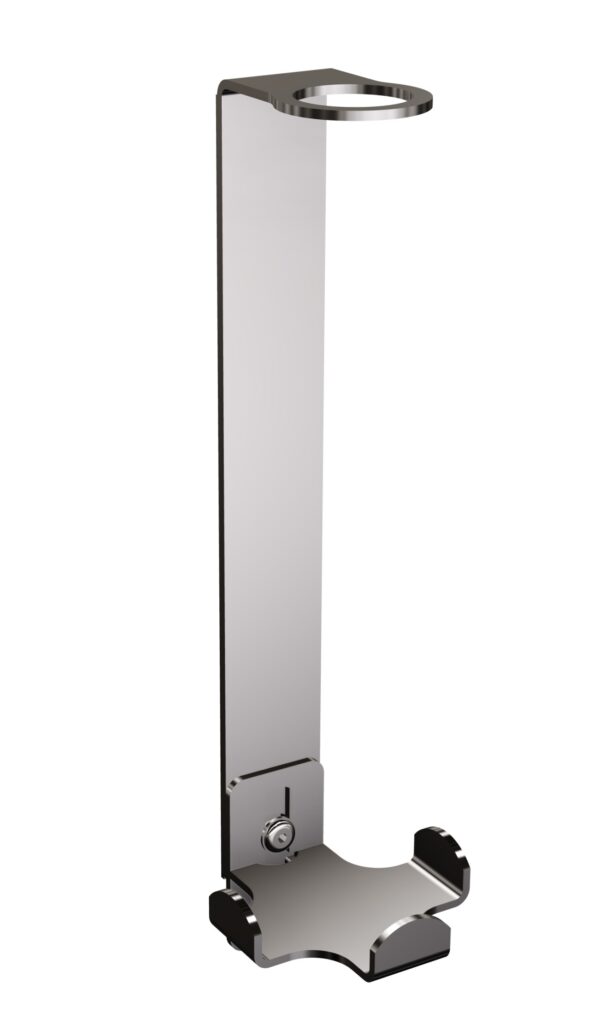 Uchwyt-dozownik mydła w płynie samoprzylepny 300ml ANDEX Technic 386SG stal nierdzewna polerowana