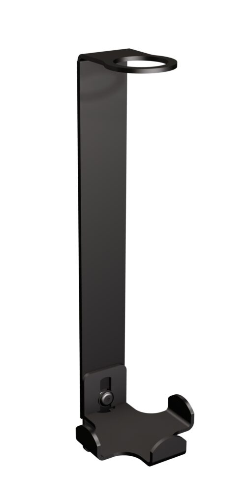 Uchwyt-dozownik mydła w płynie samoprzylepny ANDEX Technic 386NG stal nierdzewna czarny