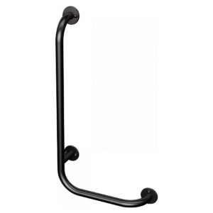 Uchwyt kątowy prawy 60×30 cm ANDEX Bez Barier 823/P/NG stal nierdzewna czarny