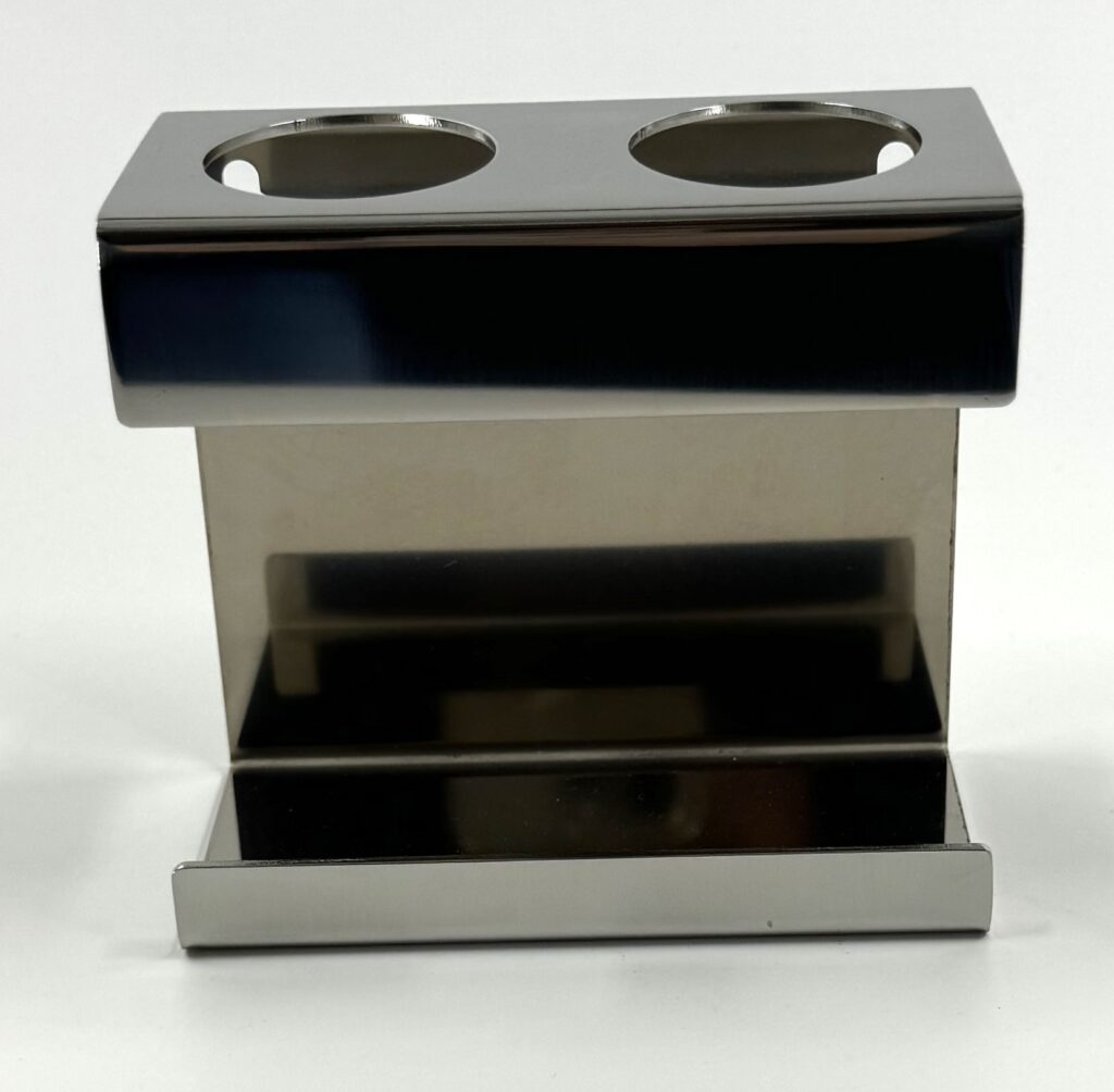 Uchwyt na dwie szczoteczki elektryczne lewy ANDEX Technic 335/L/SG stal nierdzewna polerowana