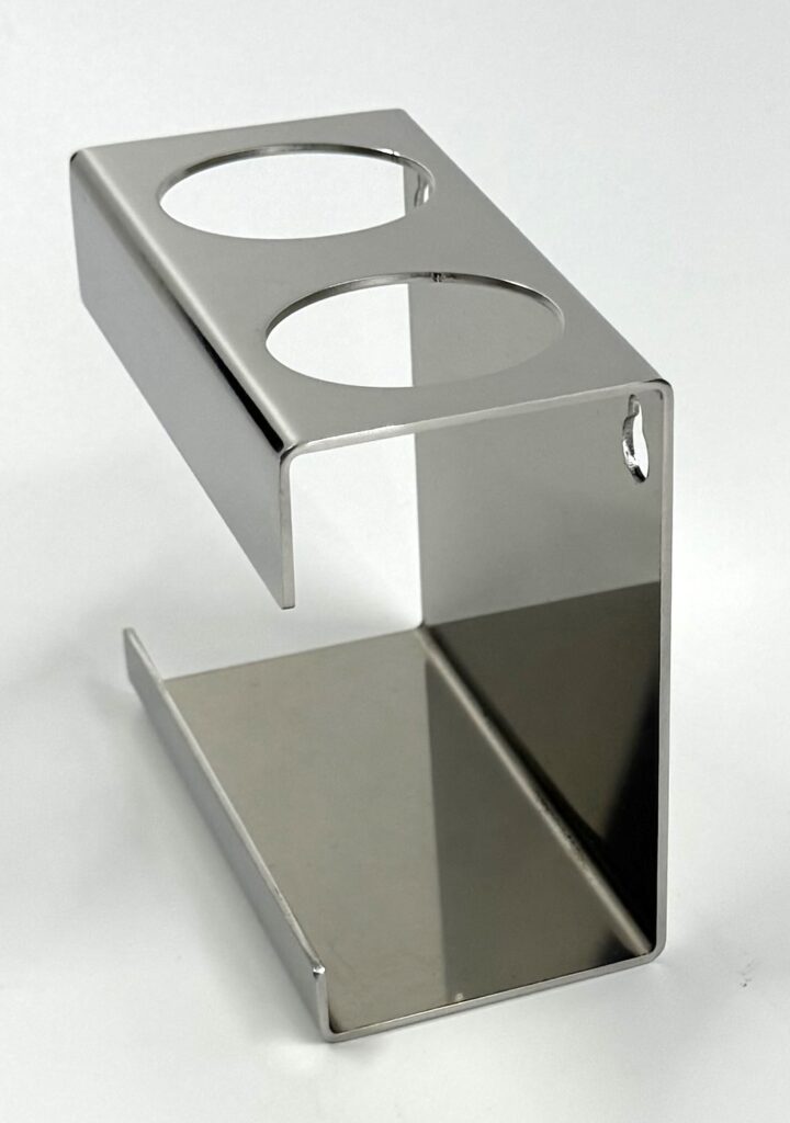 Uchwyt na dwie szczoteczki elektryczne lewy ANDEX Technic 335/L/SG stal nierdzewna polerowana