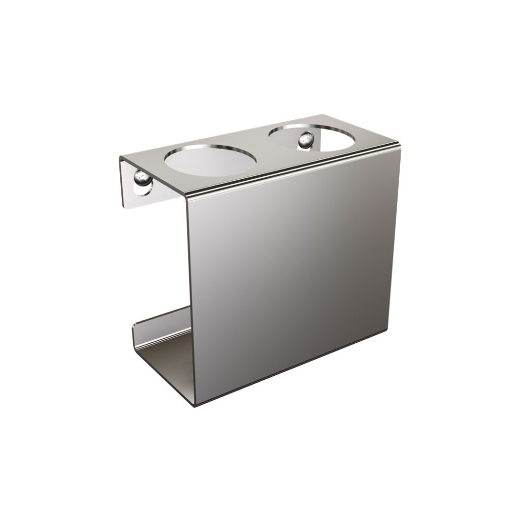 Uchwyt na dwie szczoteczki elektryczne prawy ANDEX Technic 335/P/SG stal nierdzewna polerowana