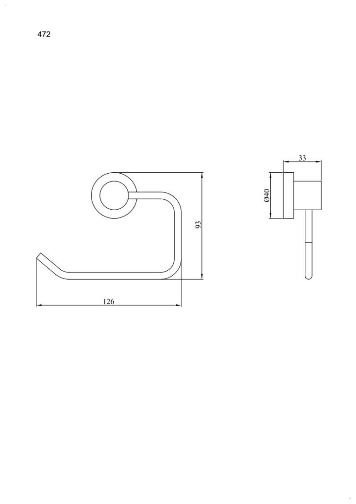 Uchwyt na papier toaletowy ANDEX Norwegian 472SG stal nierdzewna polerowana