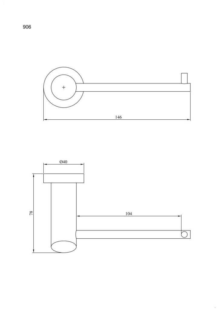 Uchwyt na papier toaletowy ANDEX Novel 906SG stal nierdzewna polerowana