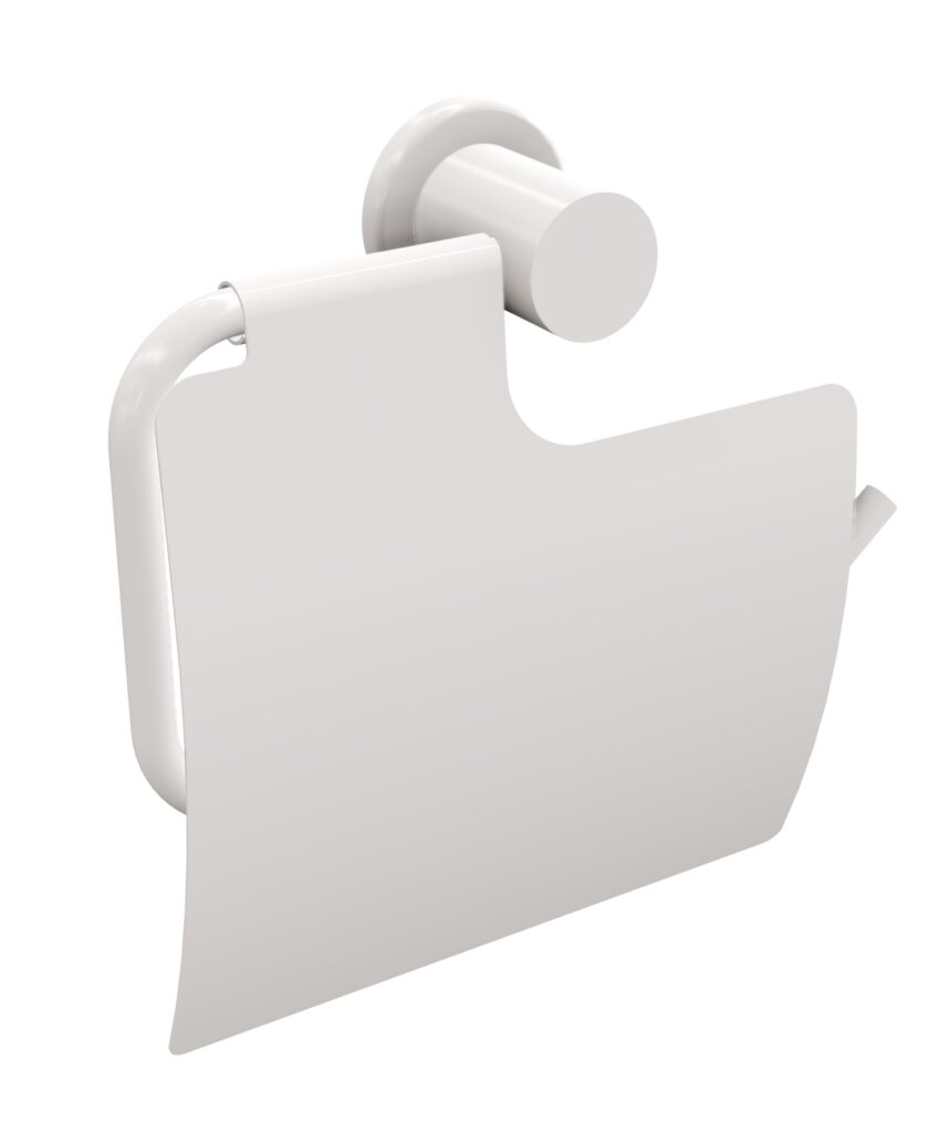 Uchwyt na papier toaletowy osłonką ANDEX Sanibella 528B biały