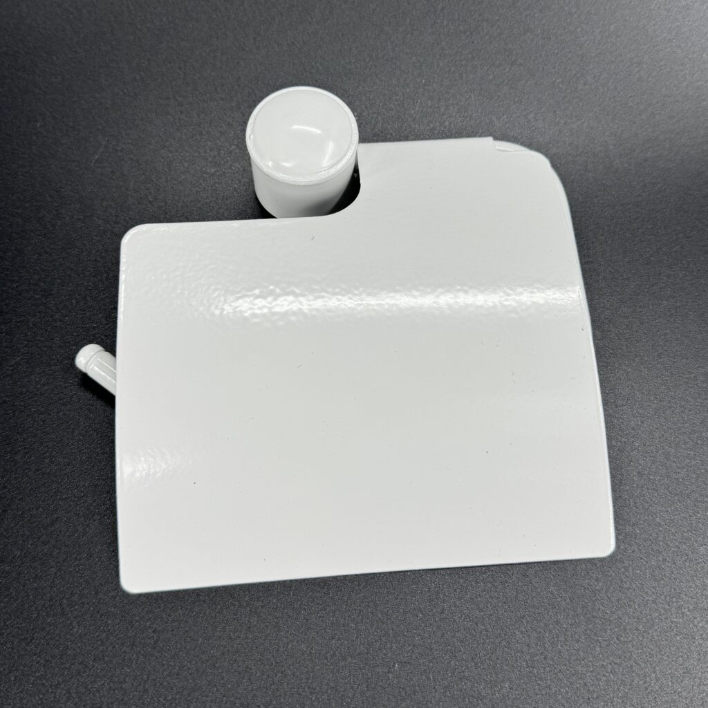 Uchwyt na papier toaletowy z osłonką ANDEX Classic 031B biały