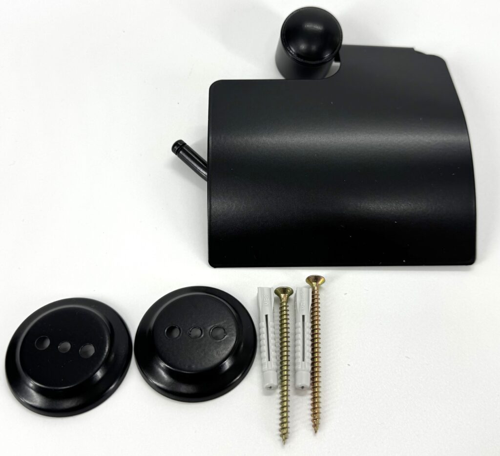 Uchwyt na papier toaletowy z osłonką ANDEX Classic 031NG czarny