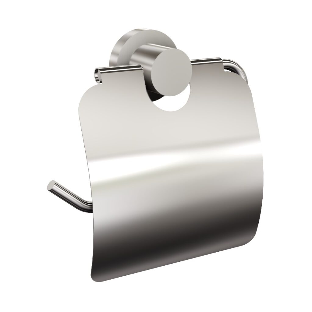 Uchwyt na papier toaletowy z osłonką ANDEX Norwegian 473SG stal nierdzewna polerowana