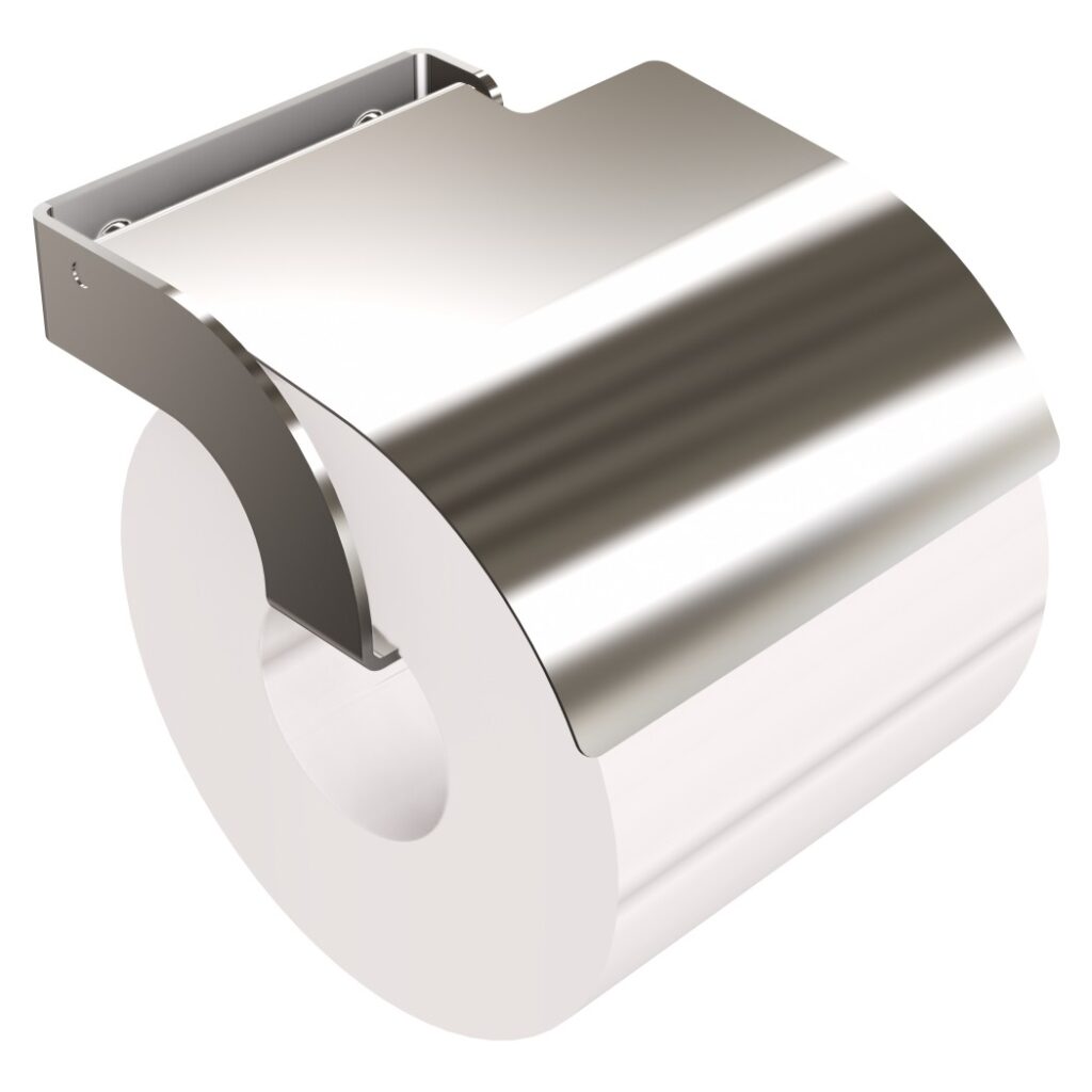 Uchwyt na papier toaletowy z osłonką ANDEX Technic 314SG stal nierdzewna polerowana
