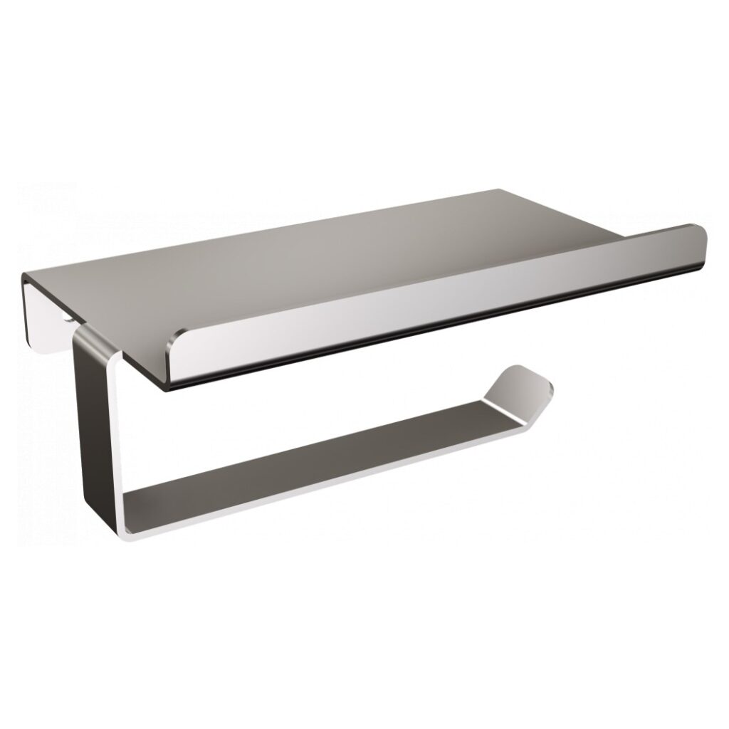 Uchwyt na papier toaletowy z półką ANDEX Technic 331SG stal nierdzewna polerowana