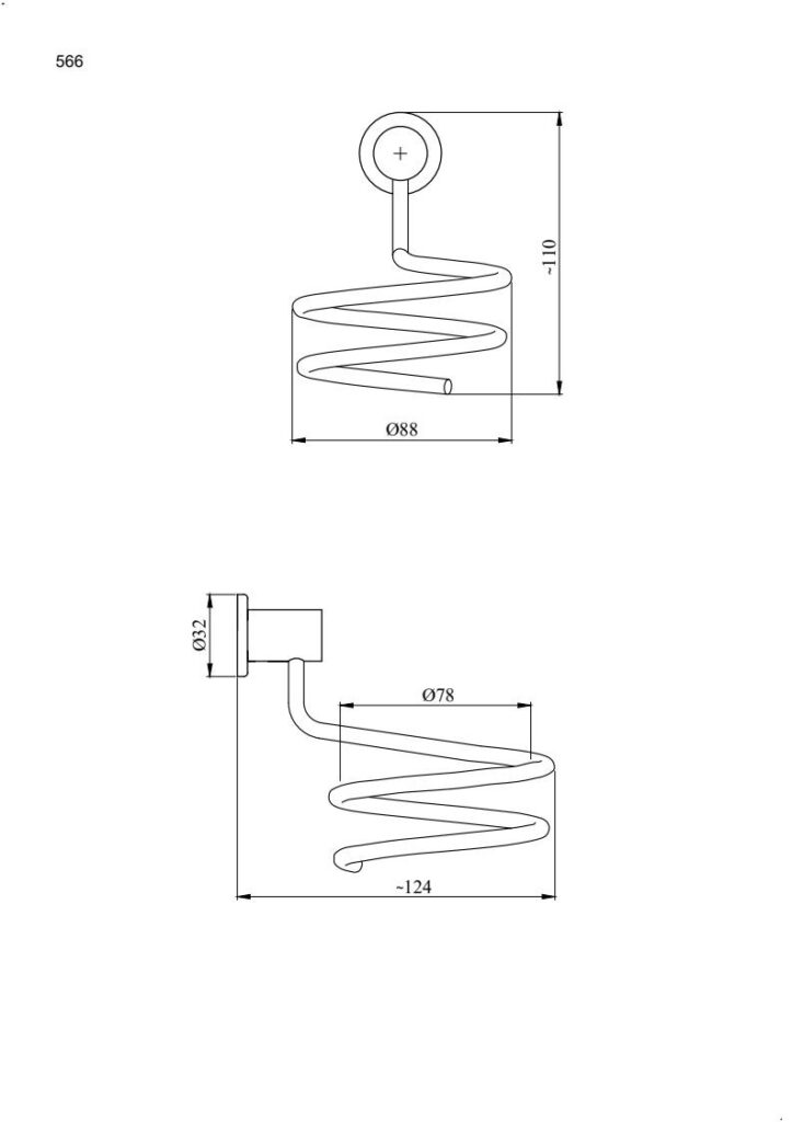 Uchwyt na suszarkę ANDEX Sanibella 566CC chrom