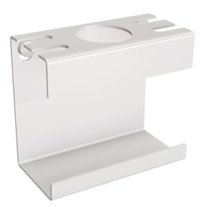 Uchwyt na szczoteczkę elektryczną i cztery końcówki ANDEX Technic 338B stal nierdzewna biały