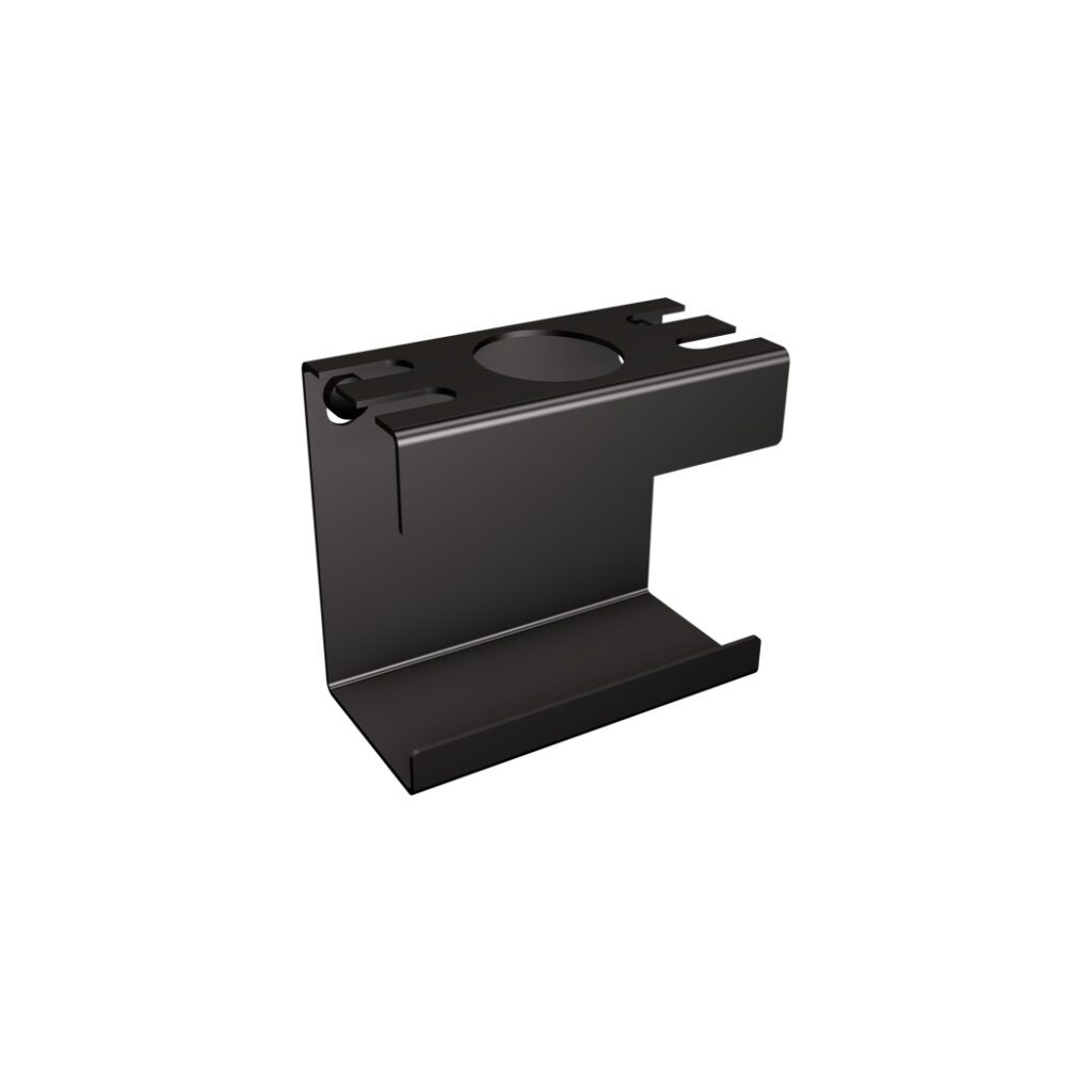 Uchwyt na szczoteczkę elektryczną i cztery końcówki ANDEX Technic 338NG stal nierdzewna czarny